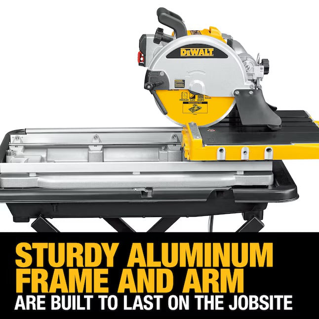 DEWALT 15 -Amp 10-in -Blade Wet Bridge Sliding Table Tile Saw with Stand