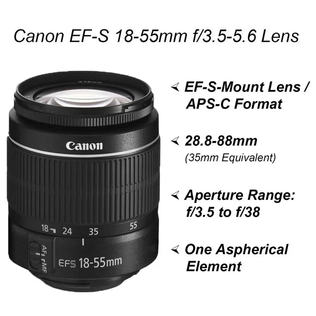 Canon EOS Rebel T7 DSLR Camera Bundle with 18-55mm Zoom Lens, SanDisk 64GB Memory Card, Tripod, Backpack, and ZeeTech Accessory (International Version)