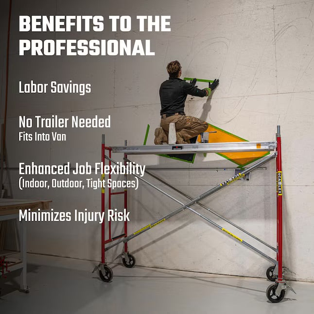 Build Frames Exterior/Interior B-Size Masonry Frames SCAFFLEX Steel 5-ft H x 1.57-ft L 2700-lb Capacity Scaffold Frame