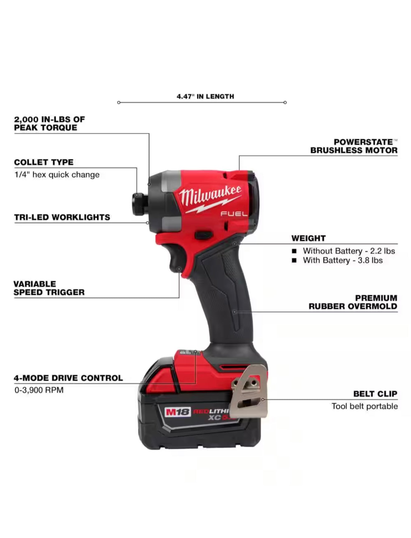 M18 FUEL 18V Lithium-Ion Brushless Cordless Hammer Drill and Impact Driver Combo Kit (2-Tool) with 2 Batteries