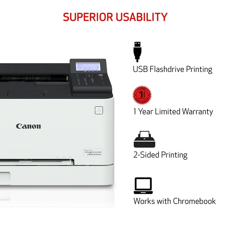 Canon imageCLASS LBP632Cdw - Impresora Láser Inalámbrica, Dúplex