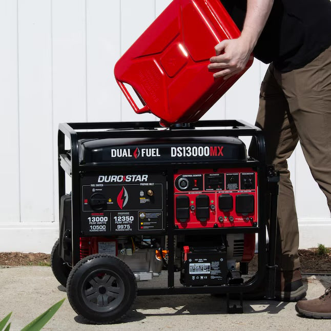 DuroStar 13000 / 10500 -Watt Dual fuel Portable Generator