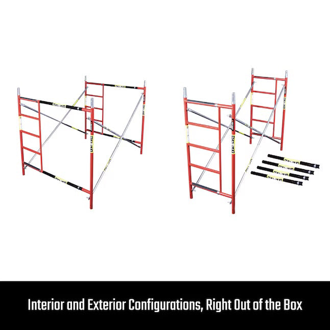 Build Frames Exterior/Interior B-Size Masonry Frames SCAFFLEX Steel 5-ft H x 1.57-ft L 2700-lb Capacity Scaffold Frame