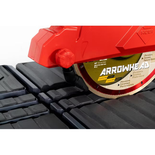 RUBI 15 -Amp 10-in -Blade Tabletop Sliding Table Tile Saw with Stand
