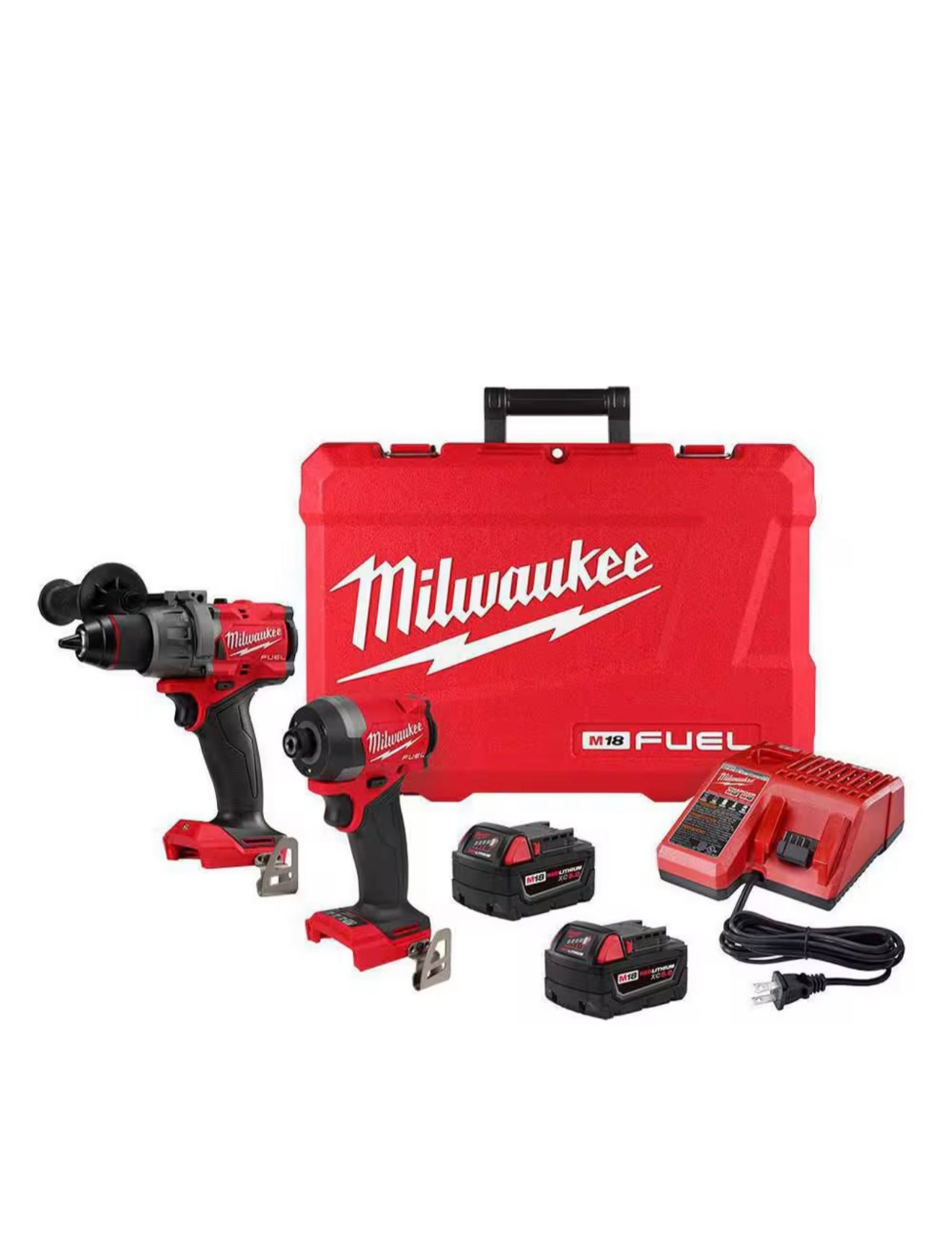 M18 FUEL 18V Lithium-Ion Brushless Cordless Hammer Drill and Impact Driver Combo Kit (2-Tool) with 2 Batteries