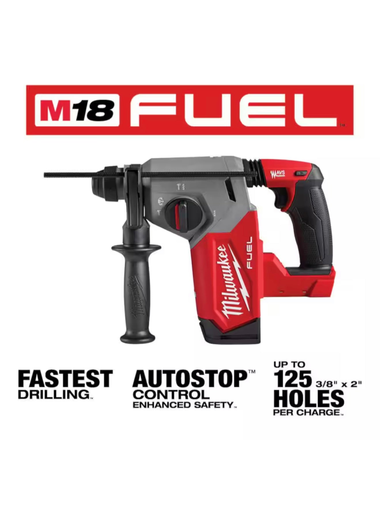 M18 FUEL 18V Lithium-Ion Brushless Cordless 1 in. SDS-Plus Rotary Hammer (Tool-Only)