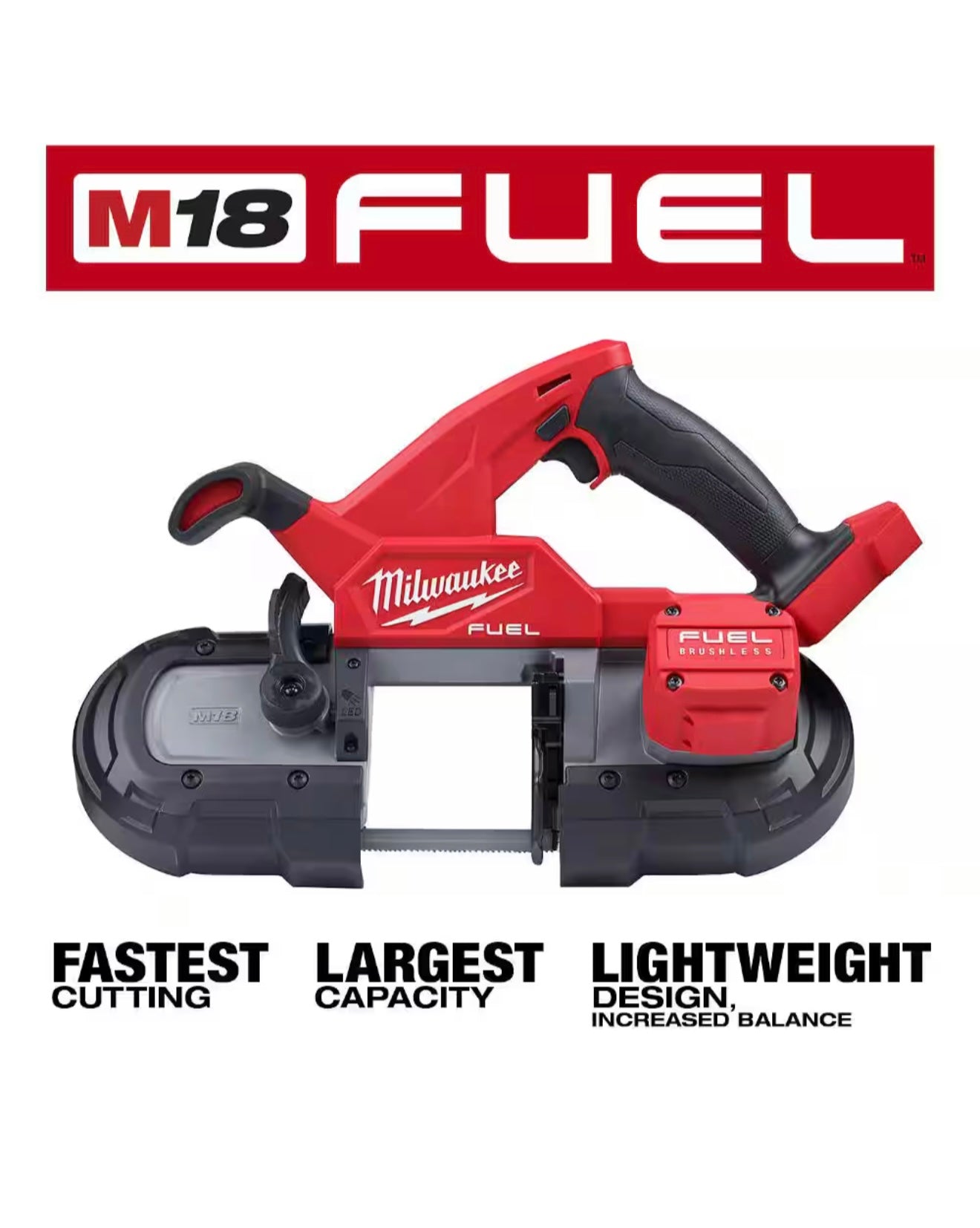 M18 FUEL 18V Lithium-Ion Brushless Cordless Compact Bandsaw (Tool-Only)