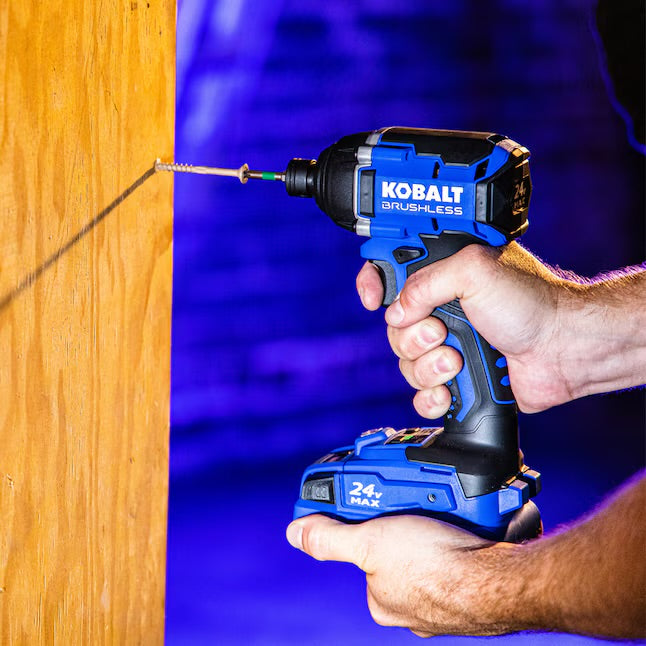 Kobalt 24-volt 1/4-in Brushless Cordless Impact Driver (Battery Included and Charger Included and Soft Bag included)