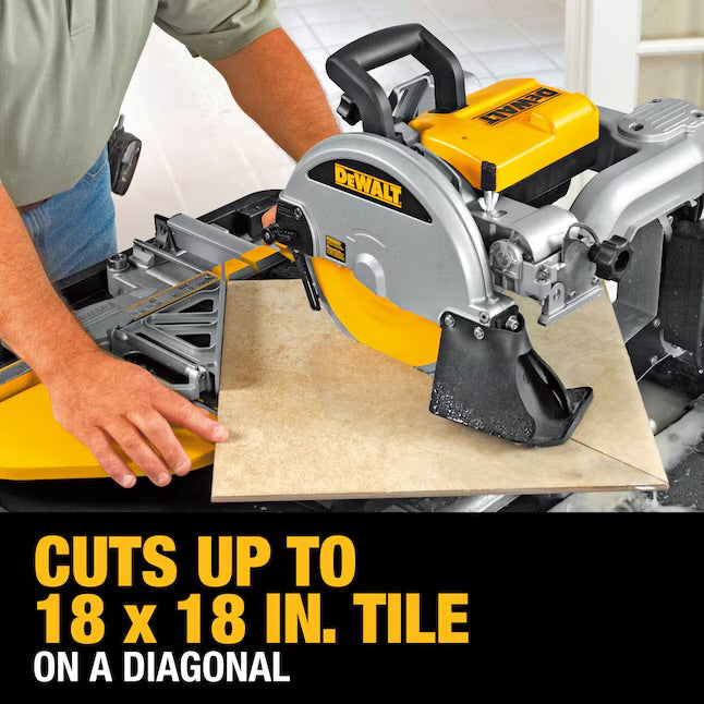DEWALT 15 -Amp 10-in -Blade Wet Bridge Sliding Table Tile Saw with Stand
