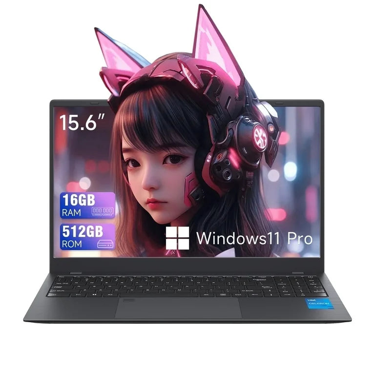 15.6-inch Business Laptop, PCP N5095, 16GB RAM, 1TB SSD, Storage, Windows 11