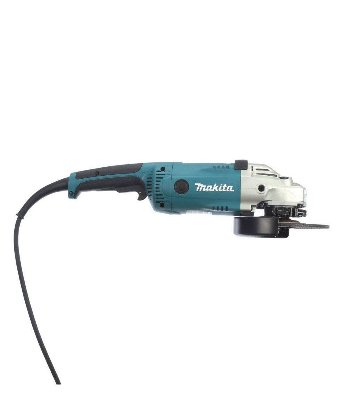 Amoladora angular con cable de 7 in y 15 A con muela abrasiva, mango lateral y protector de muela con muela de diamante de 24 segmentos de 7 in