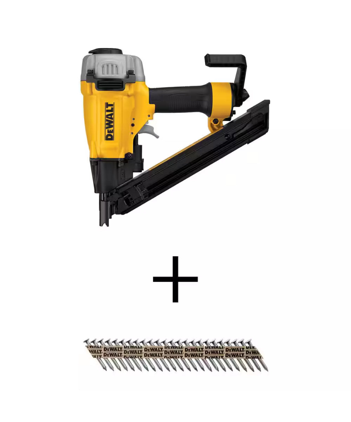 Clavadora neumática de 35 grados para conectores de metal con clavos de conexión de metal galvanizados de 1-1/2 pulg. x 0,131 pulg. 2000 por caja