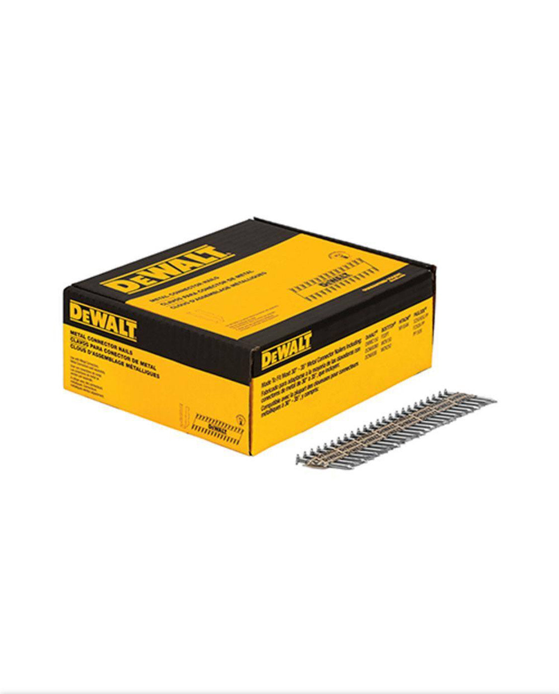 Clavadora neumática de 35 grados para conectores de metal con clavos de conexión de metal galvanizados de 1-1/2 pulg. x 0,131 pulg. 2000 por caja