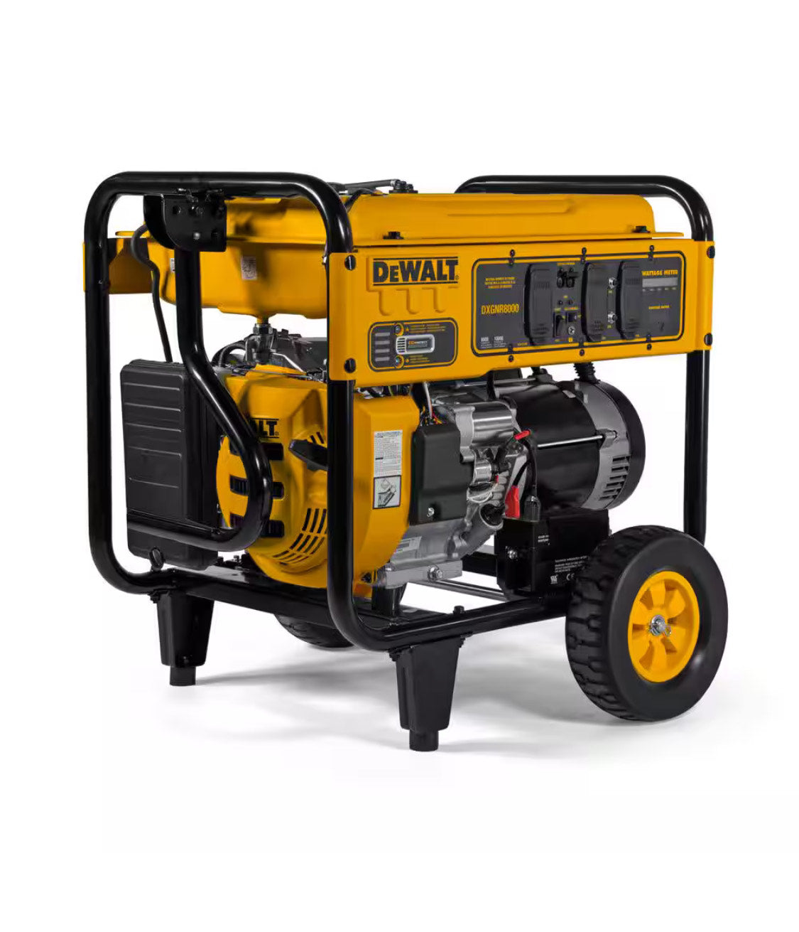 Generador portátil a gas de 10 000/8000 vatios con arranque eléctrico, control de ralentí, tomas GFCI y protección contra CO - DXGNR8000
