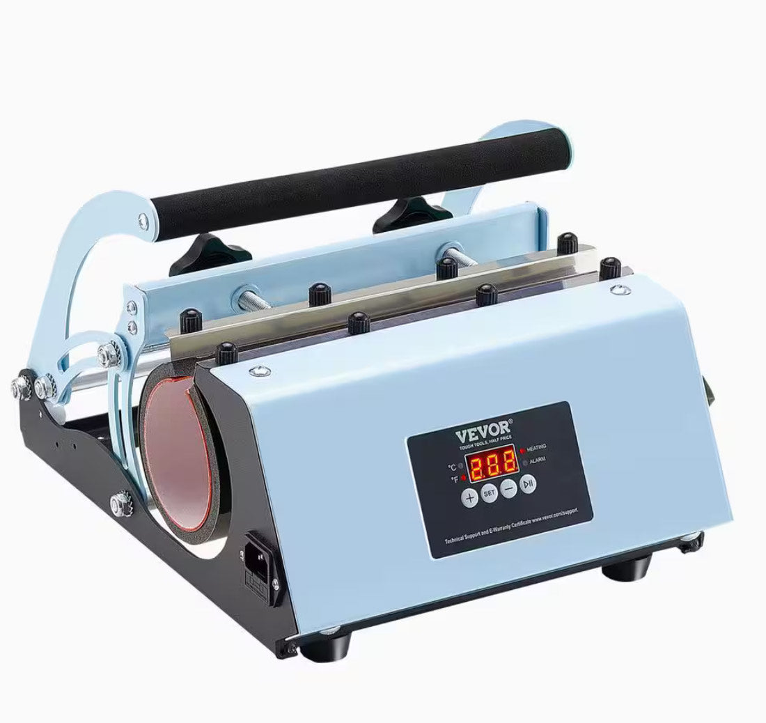 Tumbler Heat Press Machine, 11-30 oz Mug Press, Fast & Even Heating, Tumbler Press with Sublimation Paper, Tape & Gloves