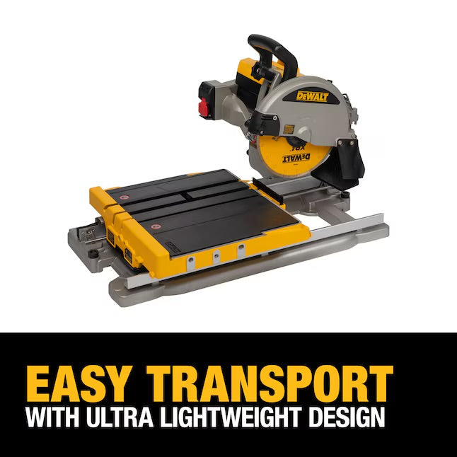 DEWALT 15 -Amp 10-in -Blade Wet Bridge Sliding Table Tile Saw with Stand