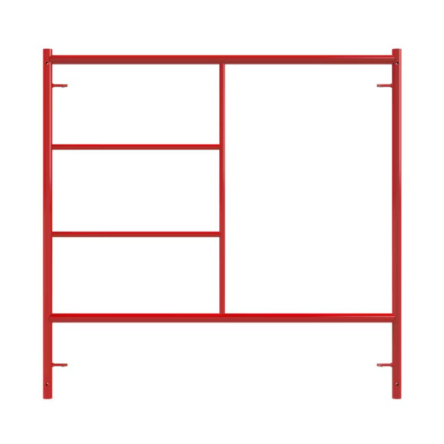Build Frames 4-Tier Scaffold Set Steel 20-ft H x 5.14-ft L 9800-lb Capacity Scaffold Frame
