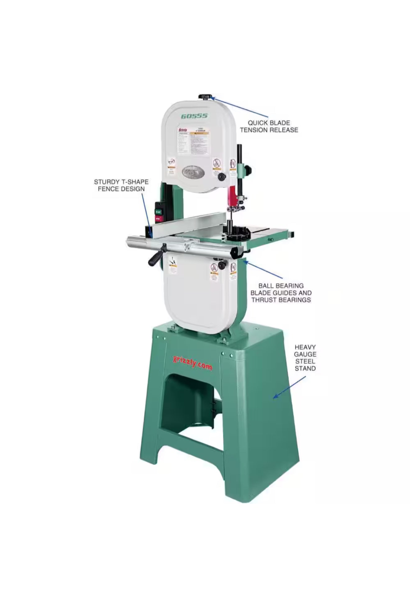 Grizzly Industrial
14 in. 1 HP Bandsaw