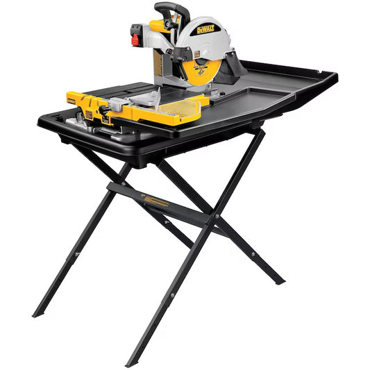 DEWALT 15 -Amp 10-in -Blade Wet Bridge Sliding Table Tile Saw with Stand